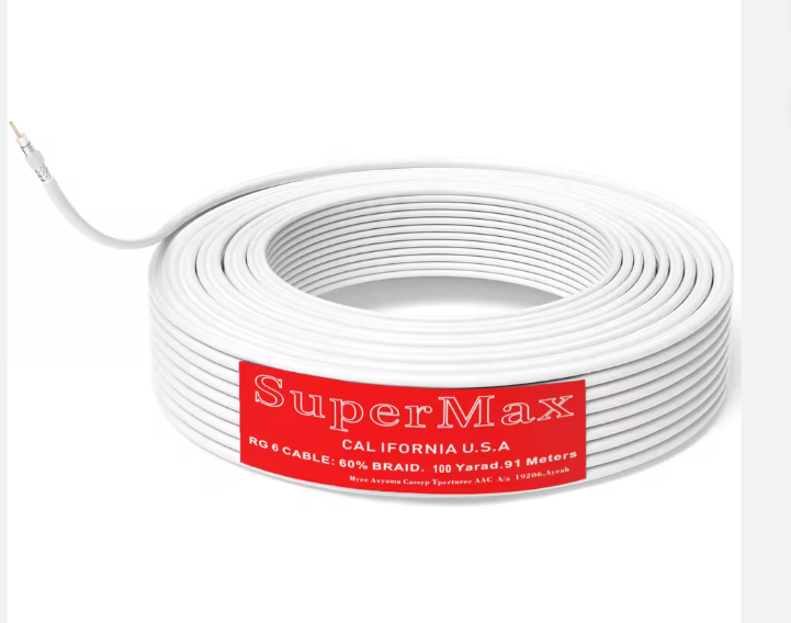 SUPER MAX RG6 60% 90 YARDS - White